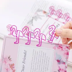 Японский розовый мини Фламинго серии металла материал канцелярские принадлежности и школьные принадлежности 5 шт./пакет