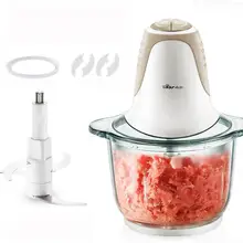 2L Мясорубка 6 мм Толстый Стеклянный слайсер пищевой миксер 300 Вт медный мотор 2 Шестерня для блендера съемный с 3D 4-листовая пластина