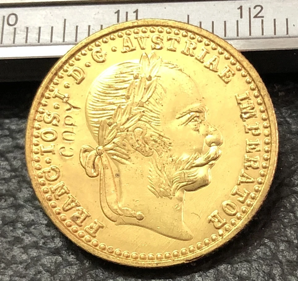 

1915 Austria-Habsburg 1 Ducat-Franz-Joseph I Gold Copy Coin