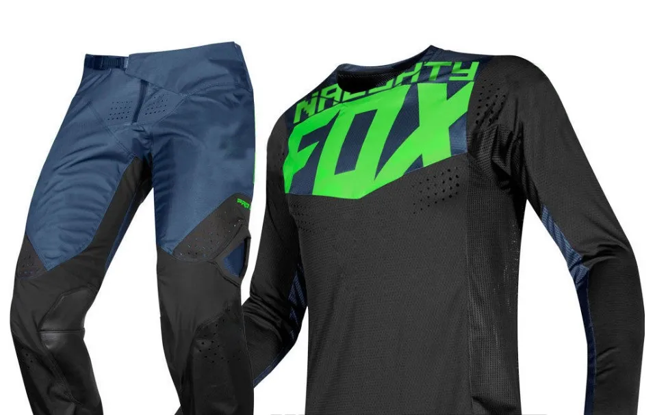 NEW NAUGHTY FOX MX Racing 360 Kila Combo Jersey Pant MX Motocross Dirtbike ATV Offroad Gear - Цвет: Зеленый