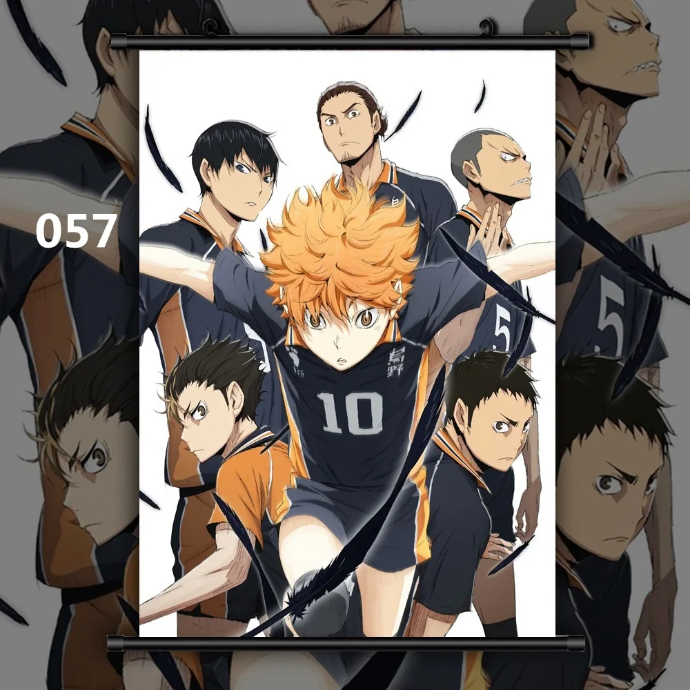 Haikyuu Shoyo Tobio Koushi Kei Ryunosuke Аниме Манга настенный плакат свиток D - Цвет: 057