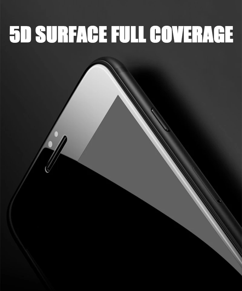 TOMKAS 5D Glass For iPhone 7 7 Plus Glass Tempered Screen Protector Front Film For iPhone 6 6S 8 Plus X 10 Screen Protector