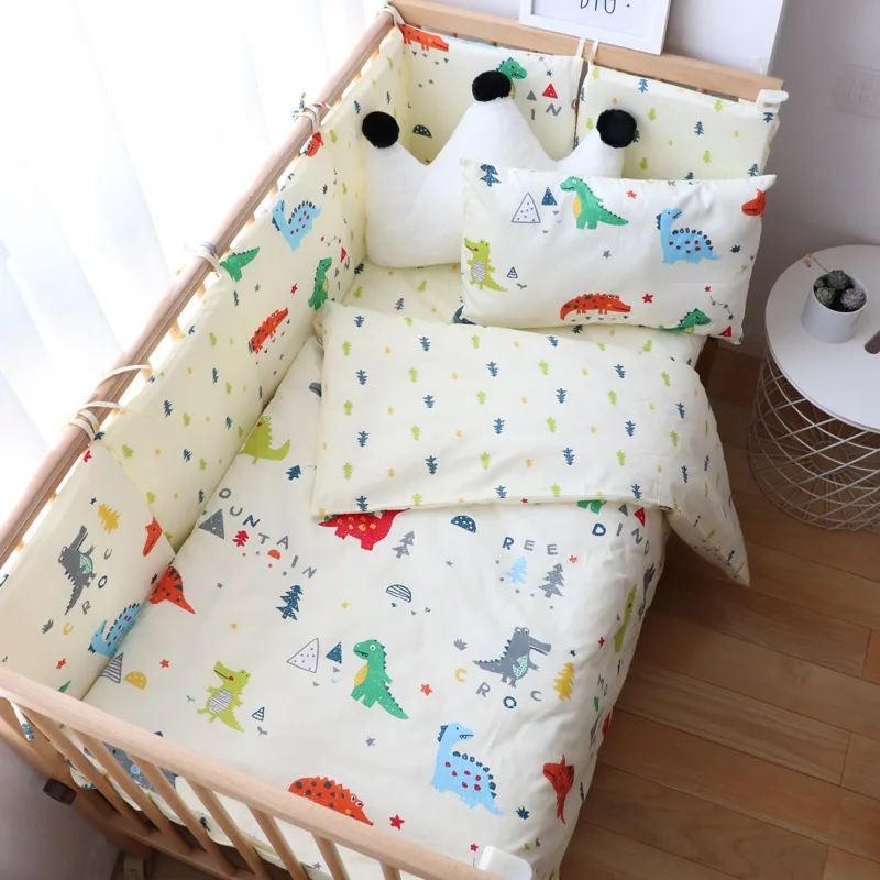  Baby Bedding Set Nordic Cotton Woven Baby Bed Linen For Newborns Kids Crib Bedding For Boy Girl Pro