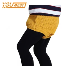 Шорты для девочек и мальчиков от 1 до 4 лет хлопковые шаровары для детей, вязаные шерстяные шорты для маленьких девочек модные брендовые леггинсы, штаны