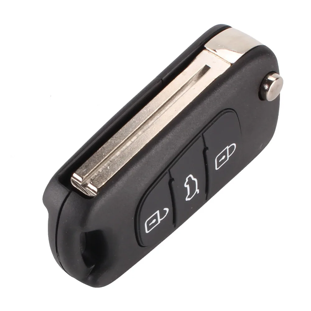 Замена оболочки ключа автомобиля KEYYOU 3 кнопки флип дистанционный чехол для ключа пустой чехол Kia Rio 3 Picanto Ceed Cerato Sportage K2 K3 K5
