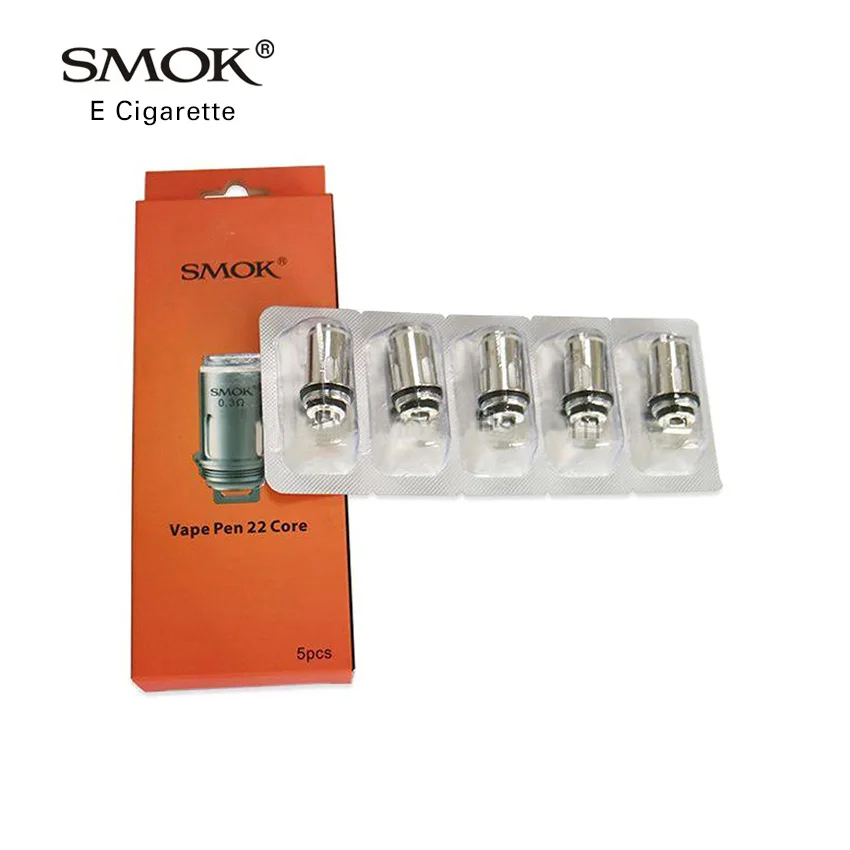 Original SMOK Vape Pen 22 Replacement Coil 0.3ohm/0.25ohm NiCr Material Dual Core E-Cigarette Atomizer Head 20pcs | Электроника