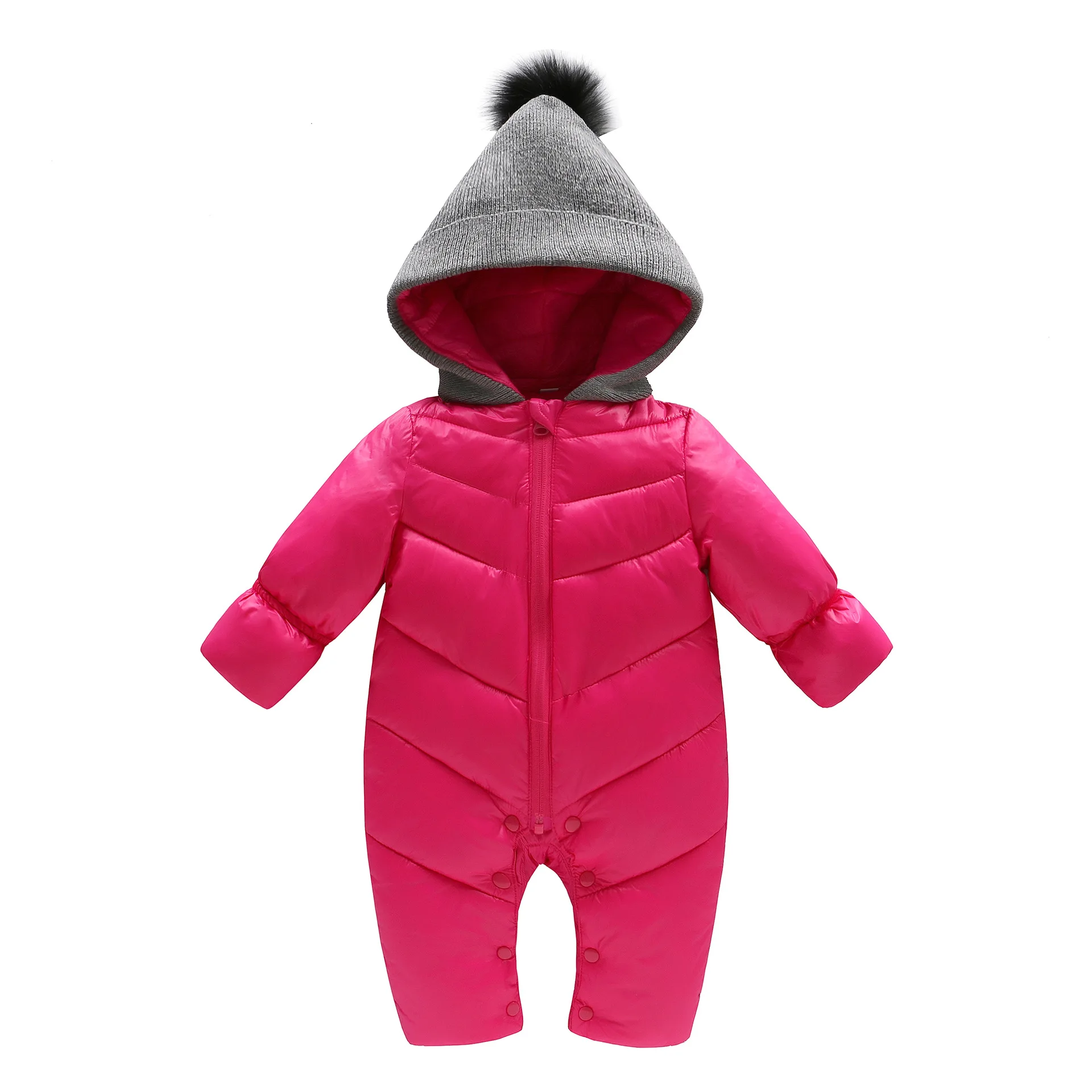

Autumn Winter Baby Romper Thick Hooded Newborn Baby Clothes Warm Toddler Baby Boy Costume Infant Girls Jumpsuit