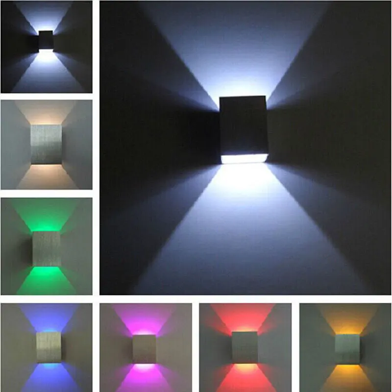 

LED DownLight RGB With Remote 3W Recessed in wall Sconce Art Gallery Decoration Front Balcony lamp Porch light corridors Light
