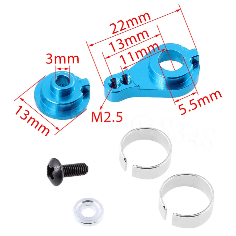 Рулевой сервогудок из алюминиевого сплава 25T для WLtoys 1/18 RC модель автомобиля A949 A959