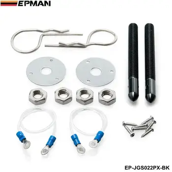 

Universal Racing Epman Sport Hair Pin Style Hood Pin Locking Kit With Lanyard For VW GOLF GTI MK3 MK7 MK5 EP-JGS022PX