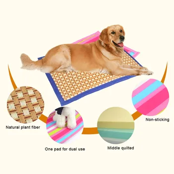 

Pet Dog Mats Pad Cooling Summer Double Side Comfortable Soft Breathable Cushion TB Sale