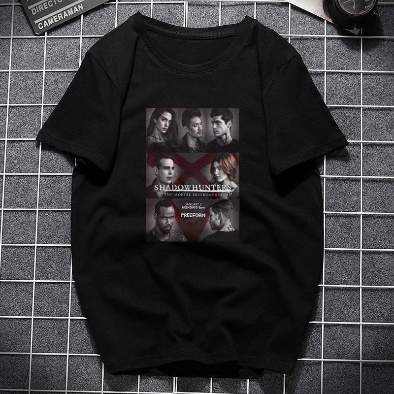 Shadowhunter tv Tumblr Футболка женская хлопковая Harajuku Эстетическая 2019 футболка с коротким