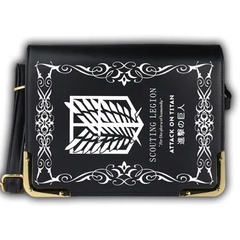 

Anime Attack On Titan Assassination PU Tote Handbag Shoulder Bag Cartoon Women Crossbody Messenger Casual Book Bag Cosplay Gift