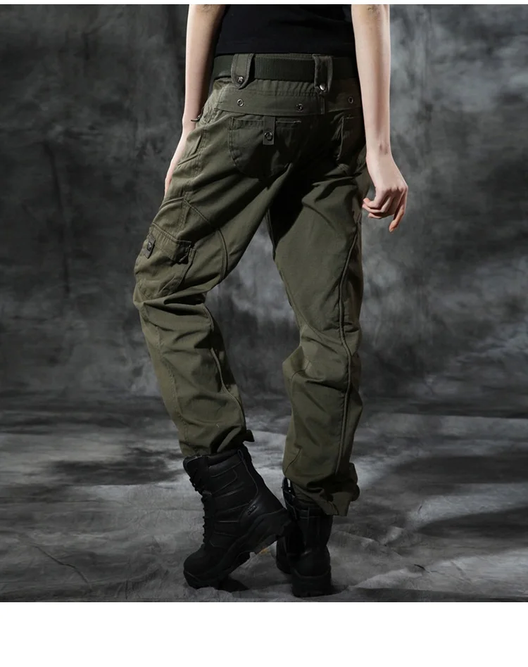 Новые женские Треккинговые повседневные брюки M ilitary Army Combat T actical мульти-карманные брюки женские камуфляжные брюки
