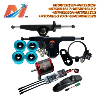 

Maytech electric longboard motor 5065 170kv and kit eletrico remote and SuperEsc based on vesc and pulley with mount and truck