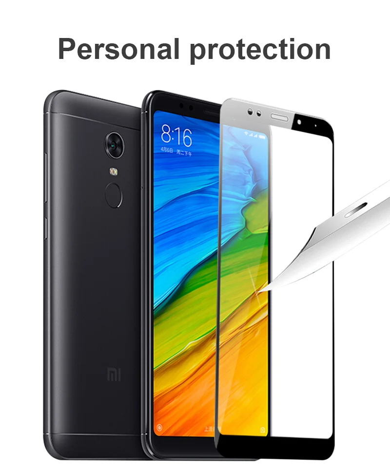 TOMKAS Glass For Xiaomi Redmi 5 Plus Screen Protector Scratch Proof For Xiaomi Redmi Note 5 Pro Global Version Tempered Glass