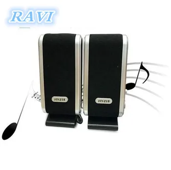

Portable USB 2.0 Power 3.5mm for Notebook Desktop PC Speaker Headphones Microphone Headphones Audio Jack HY-218 Mini Plastic