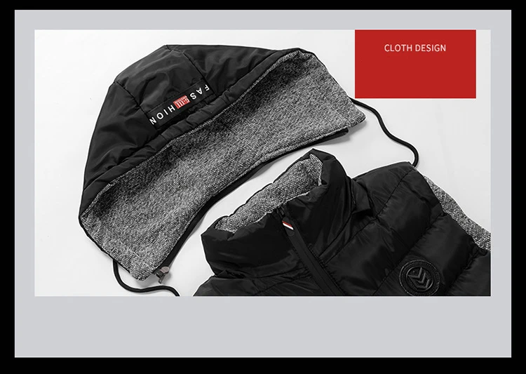 New 2018 sleeveless hoodie vest men winter Fashion warm black sleeveless jacket Slim Waistcoat for men Windbreaker coats 1806