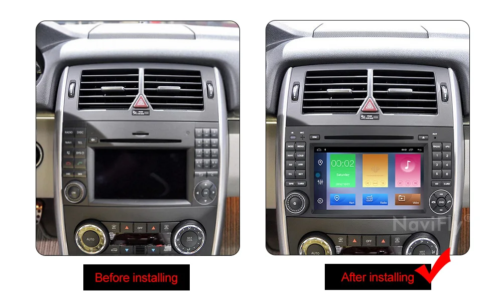 Clearance Navifly Android9.1 RDS OBD2 DAB Car Multimedia player For Mercedes Benz B200 A B Class W169 W245 Viano Vito W639 Sprinter W906 11