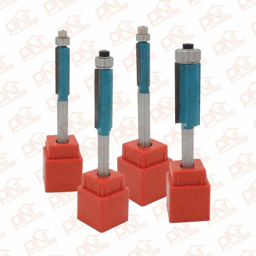 

Size Seclet (1/4,5/16,3/8,1/2) 1/4" Shank Flush Trim Router Bit End Bearing 2 Flutes Router Bit