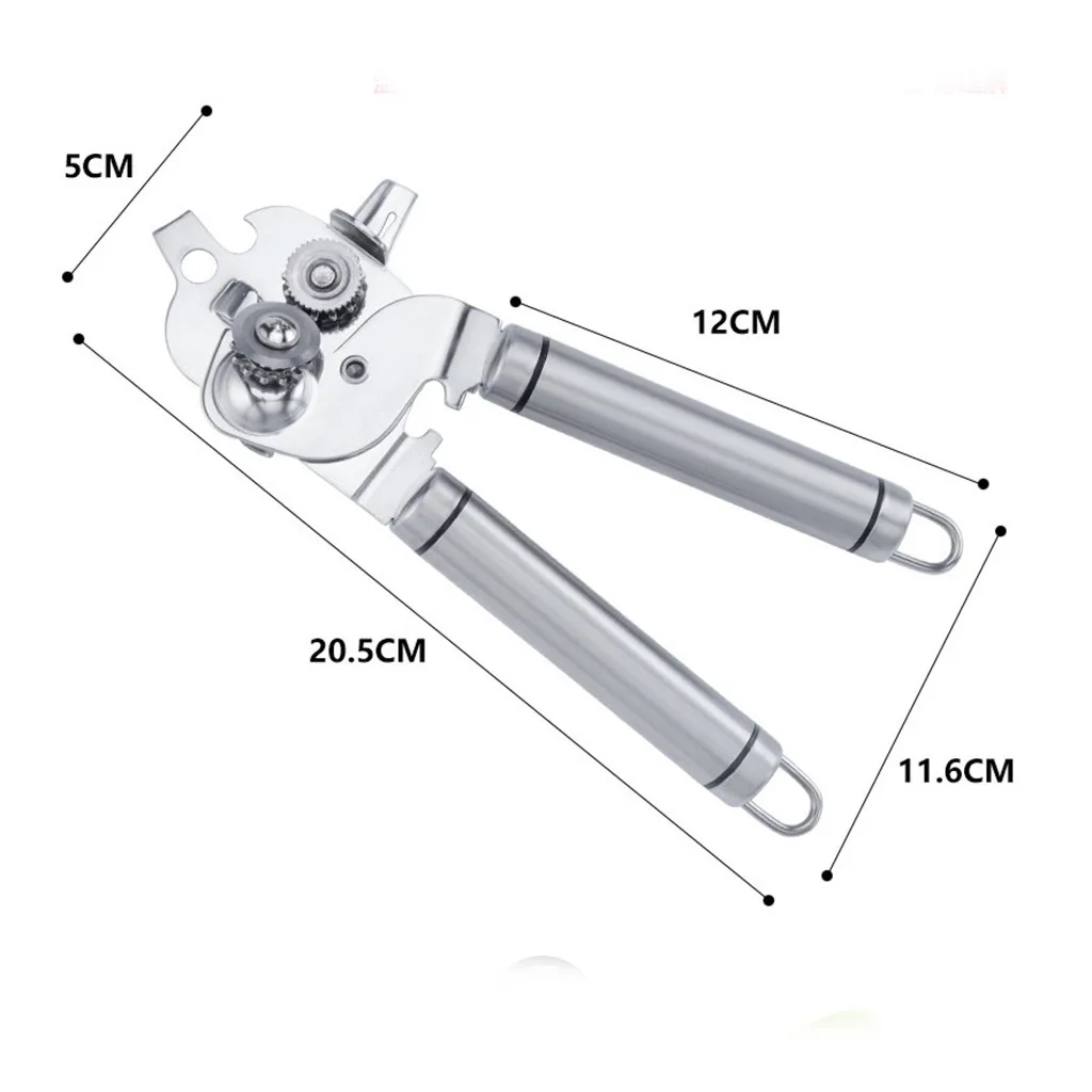 Многофункциональная Высококачественная открывалка для банок из нержавеющей стали, профессиональный Эргономичный ручной консервный нож