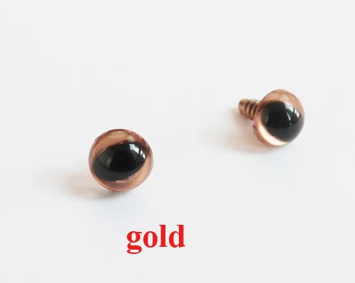 20pcs/lot colorful  Tiny 9mm toy cat eyes plastic safety eyes + washer for doll accessories--color option 11