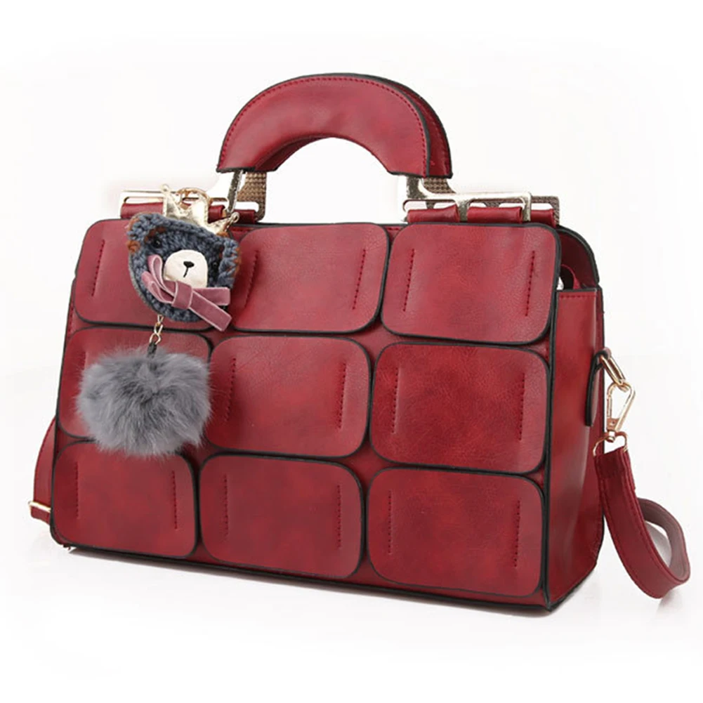 

Boston Style Women Tote Shoulder Crossbody Bag Nine Patch Messenger Handbag