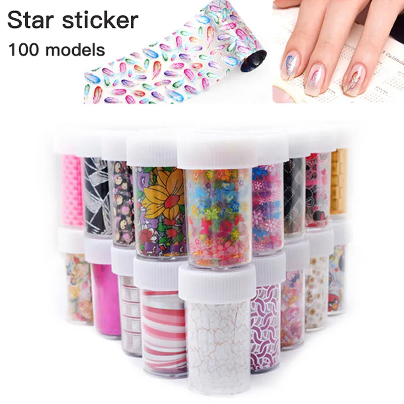 

Colored Marble Shiny Stone Rock Manicure Foil Glue Transfer Ornate Manicure Nail Art Decoration