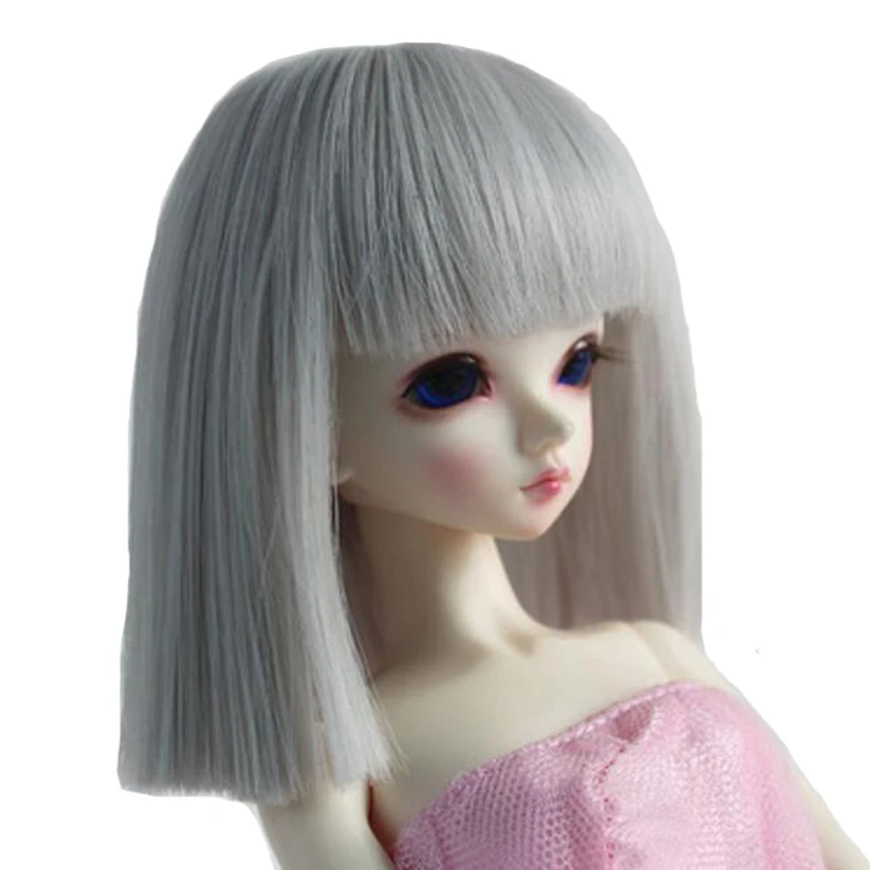 

New Style Bjd SD Doll Wig 1/3 1/4 /16 High Temperature Wire Four Colors For BJD Super Dollfile Hair Wig