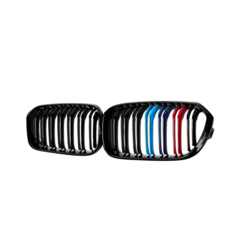 Dpolrs 1 par de Reemplazo Renal Frente Brillante Negro M Color Grill para BMW Serie 1 F20 10-14