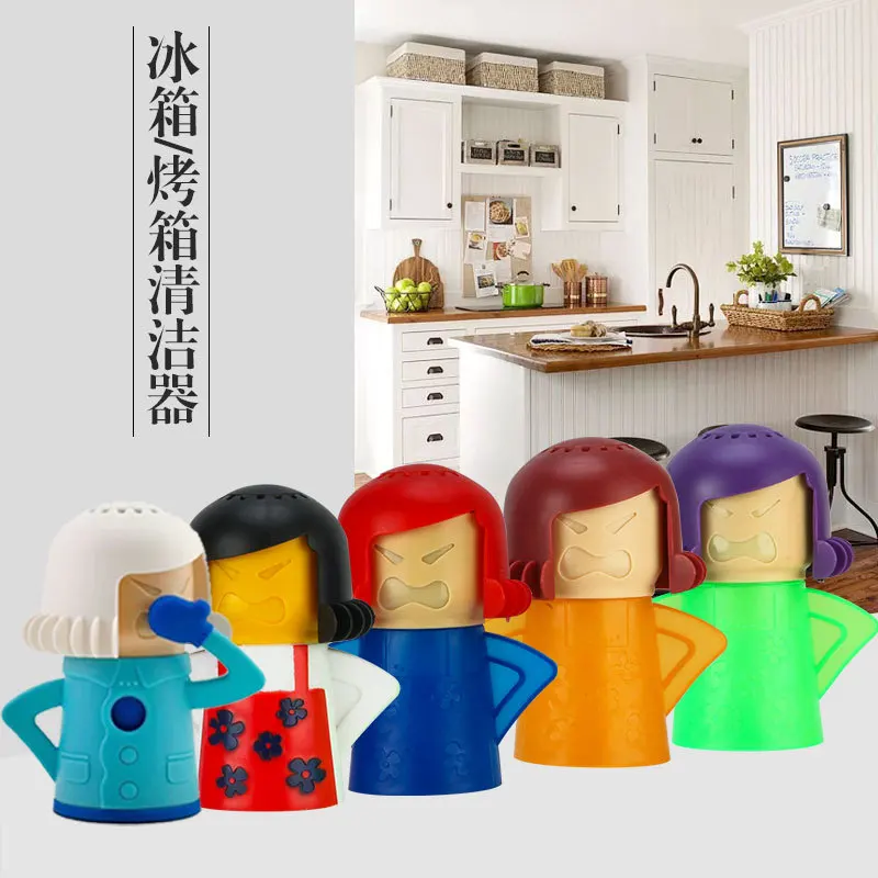 

Angry Mama Microwave Cleaner Easily Cleans Microwave Oven Steam Cleaner Appliances for The Kitchen Refrigerator cleaning