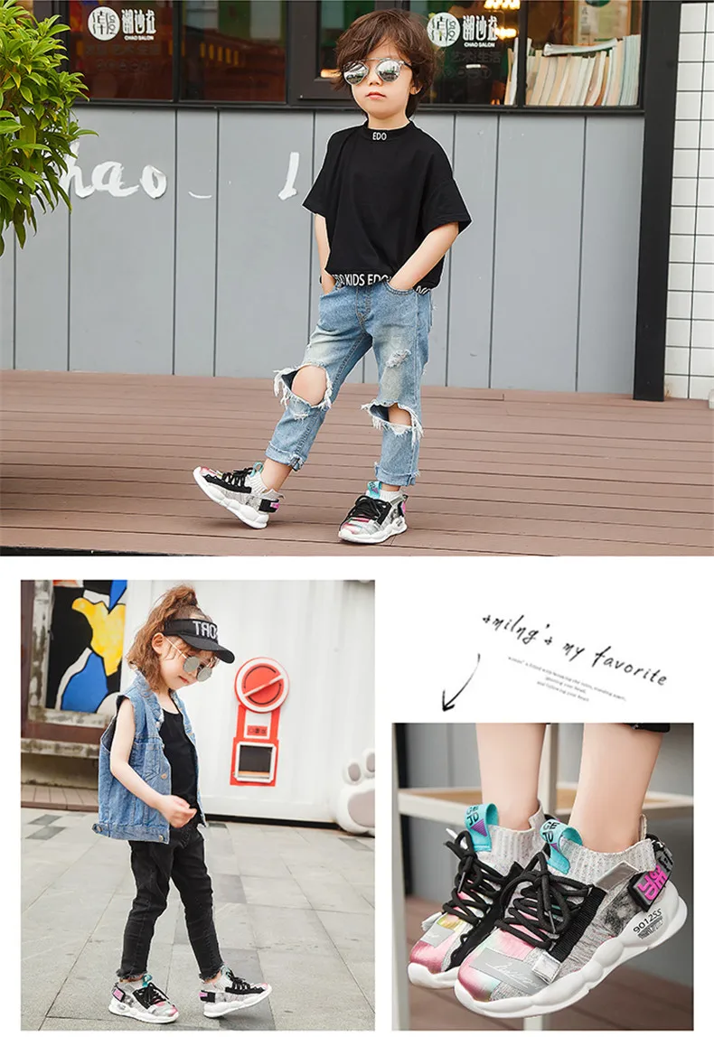 2019 Autumn Kids sneakers Girls shoes Boys Fashion Casual Children Shoes for Girl Sport Running Child Shoes Chaussure Enfant (16)