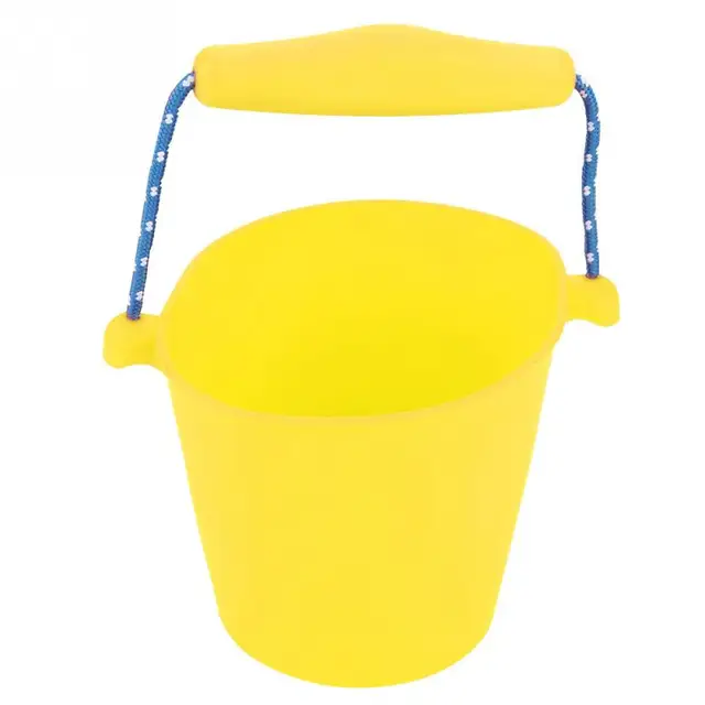 Baby Shower Bath Beach Bucket Silicone Fordable Water Bucket Children