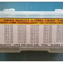 1 комплект 0,8 мм Высокое качество часы Кристалл o-кольцо 118 шт всего
