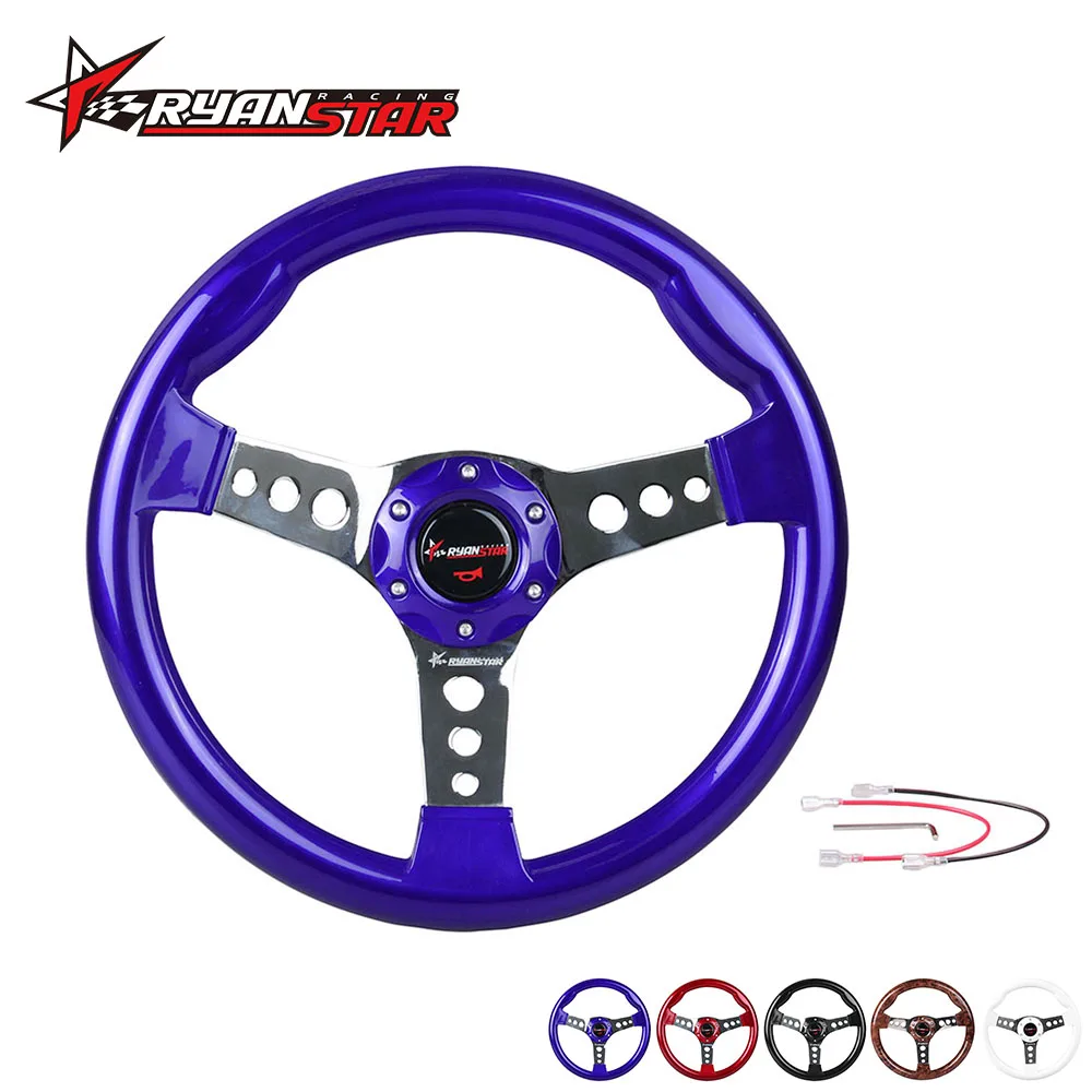 330MM universal Aluminum steering wheel Frame ABS 6 Hole steering wheel