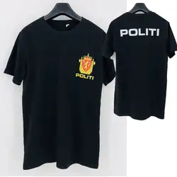 Полиция Politi специальный спасательный блок Delta Force Норвегия футболка для мужчин США Размеры S-3XL