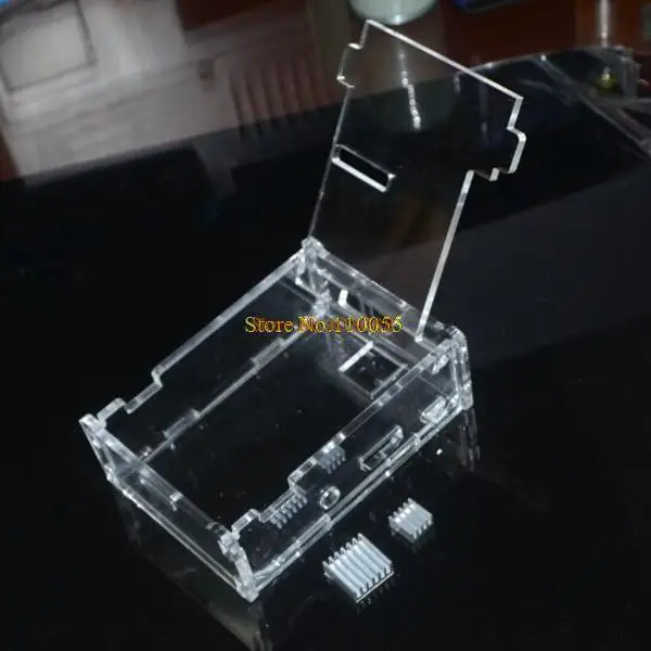 

Raspberry Pi 512 rev3 RPI3 Box case shell generation B+ acrylic shell latest box + 2 heat sinks