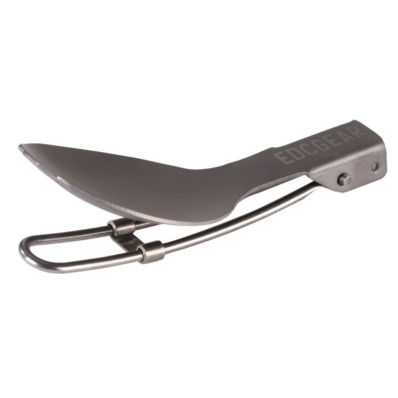 

Titanium Ultralight 14g Outdoor Camping Fork Spoon Knife Hiking Spork Tools Folding Camping Picnic Tableware