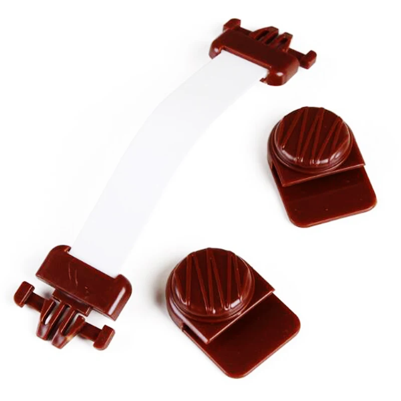 3 قطعة الثلاجة خزانة قفل زعيم كتلة بورت الشقي قفل أمان للطفل سلامة الطفل قفل خزانة مكافحة قرصة اليد حماية