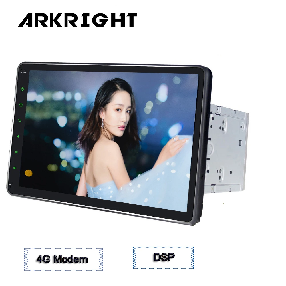 Двойной Din 10 1 &quotВстроенный 4G модем DSP Android 8 Восьмиядерный gps Wifi 4 Гб + 64