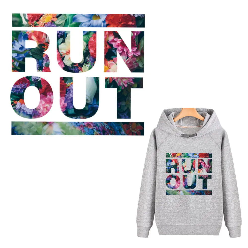 

New Fashion colorful letters Parches Iron On Stickers Washable Appliques A-level Patches Heat Transfer For DIY Accessory Clothes