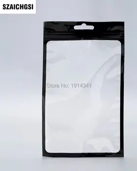 

5000pcs 10x18cm 12x20cm 13x24cm Clear/Black Plastic zipper Retail Packaging bag for iphone 7 6 Samsung s6 case cover Package bag