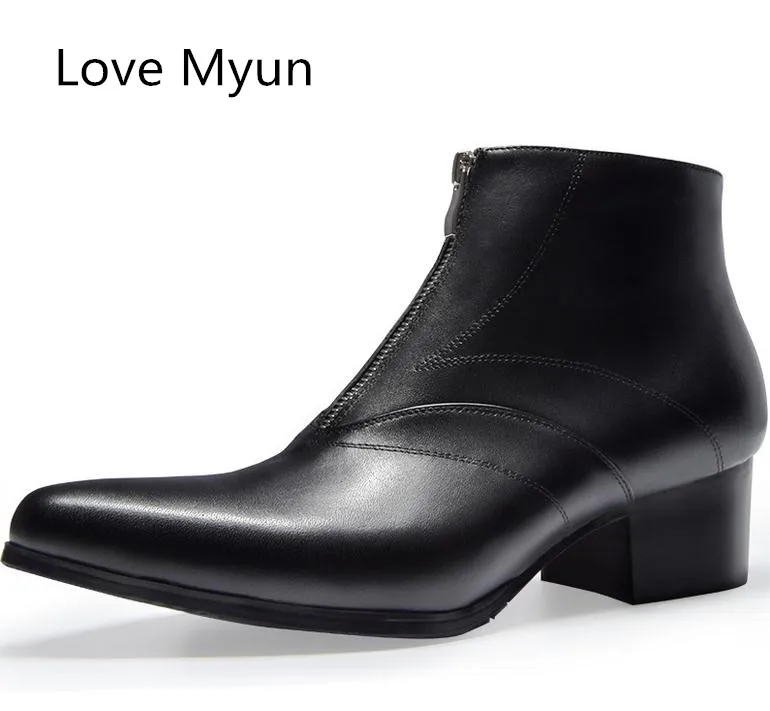 simple leather boots