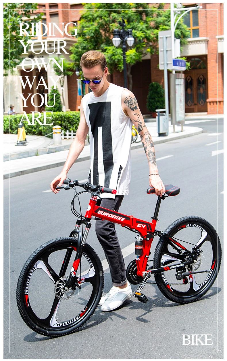 New Mountain Bike Carbon Steel Foldable Frame Soft-Tail 26 inch Wheel Bicycle Disc Brake 21 27 Speed Sports Bicicleta New Mountain Bike Carbon Steel Foldable Frame Soft-Tail 26 inch Wheel Bicycle Disc Brake 21 27 Speed Sports Bicicleta