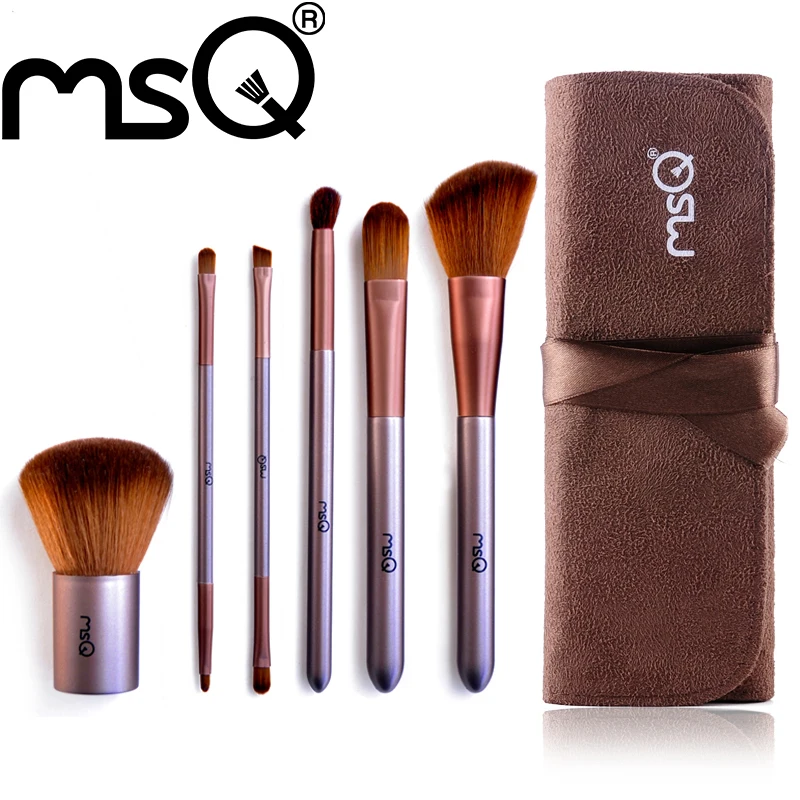 

Brand 6pcs Makeup Brushes Set Foundation Kabuki Make Up Cosmetic Brush Kit Soft Synthetic Hair Travel Size Synthetic Hair