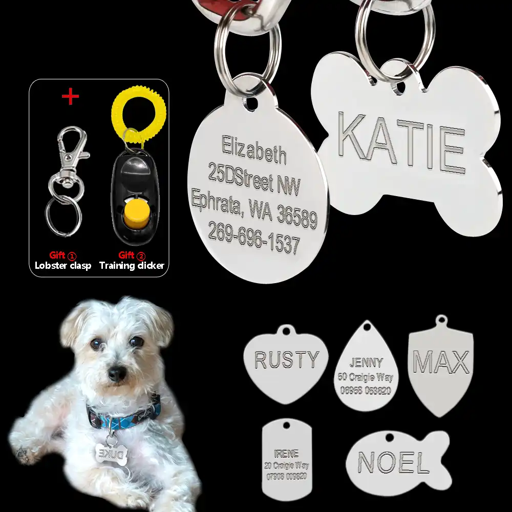 custom double sided photo dog tags