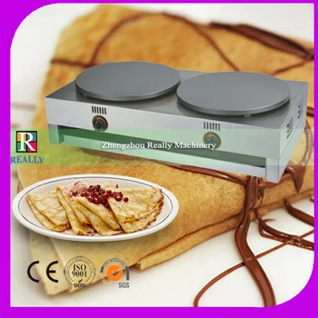 

Double pan commercial crepe machine dutch pancake maker for sale