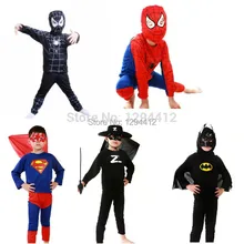 Dětský kostým na párty – Superman, Zoro, Batman, Spiderman