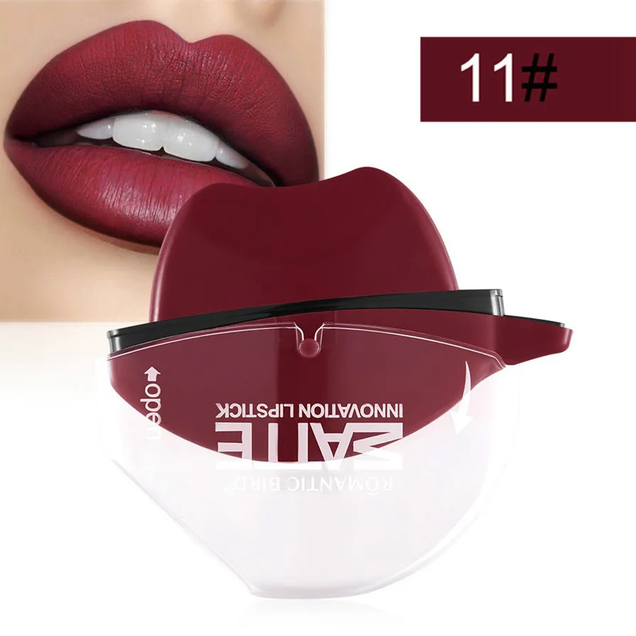 

2018 HOT Sexy Brick Red Brand Matte Liquid Lipstick Lips Makeup Moisturizer Lip Gloss Waterproof Matte Modeling Velvet Lipgloss