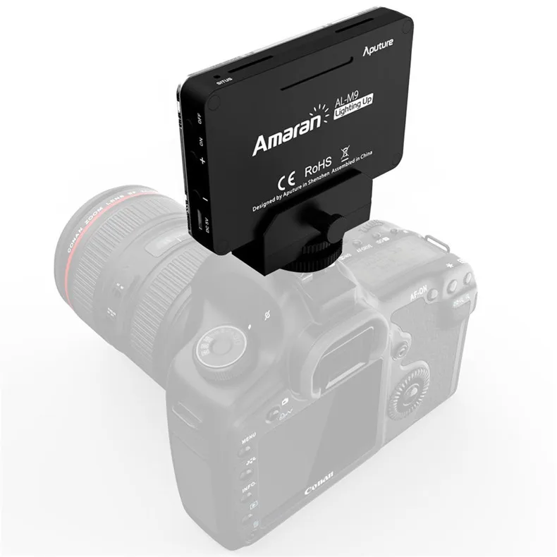 Aputure AL-M9 Pocket LED Video Light on Camera Studio Light Rechargeable Photo Light CRI/TLCI 95 for Canon Wedding Filmmaking - ANKUX Tech Co., Ltd